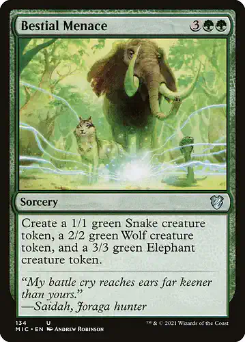 Bestial Menace - mic Spoiler