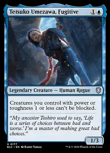 Tetsuko Umezawa, Fugitive - blc Spoiler