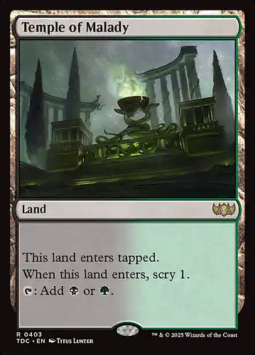 Temple of Malady - tdc Spoiler