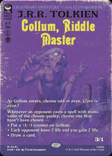 Gollum, Riddle Master - hob Spoiler