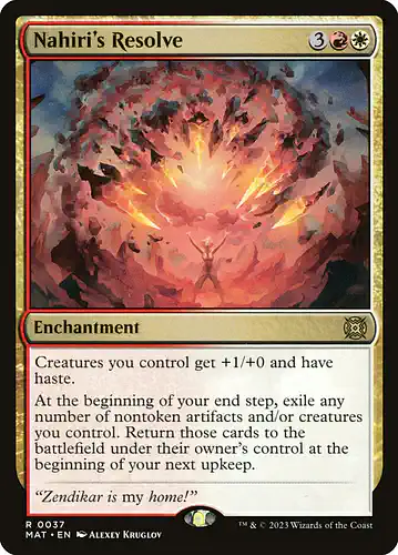 Nahiri's Resolve - mat Spoiler