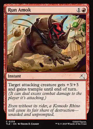 Run Amok - tle Spoiler