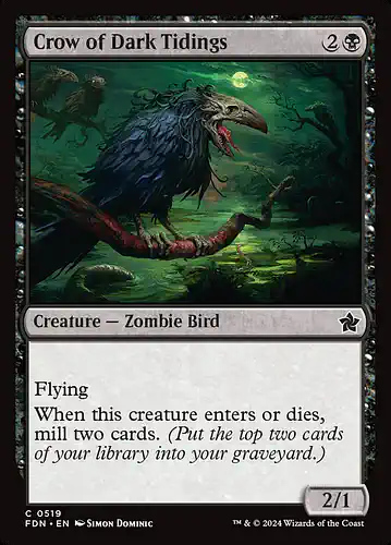 Crow of Dark Tidings - fdn Spoiler