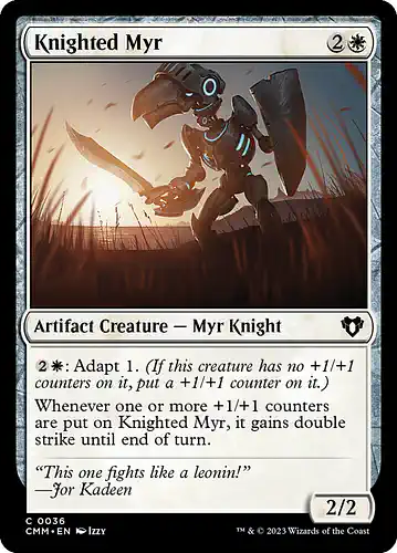 Knighted Myr - cmm Spoiler