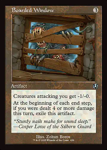 Boarded Window - inr Spoiler
