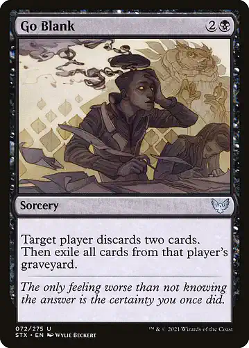Go Blank - stx Spoiler