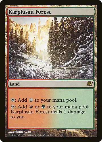 Karplusan Forest - 9ed Spoiler