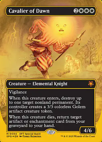 Cavalier of Dawn - spg Spoiler