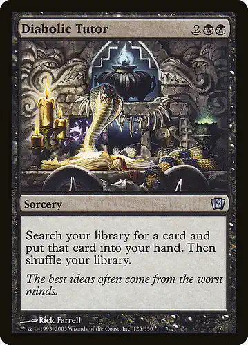 Diabolic Tutor - 9ed Spoiler