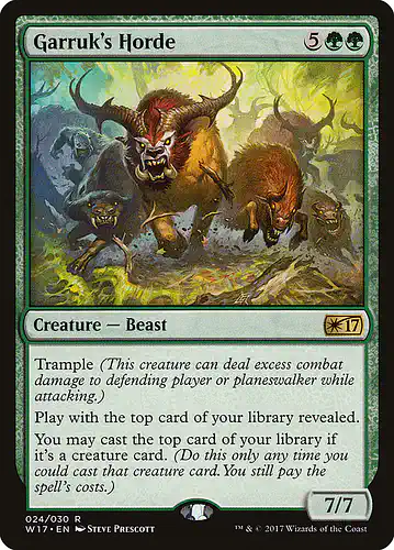 Garruk's Horde - w17 Spoiler