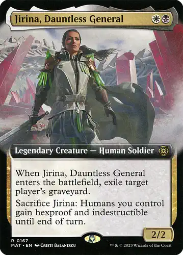 Jirina, Dauntless General - mat Spoiler