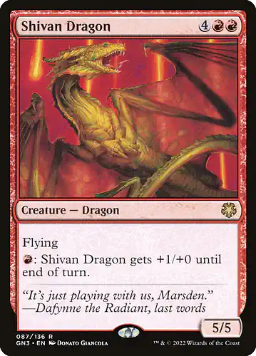 Shivan Dragon - gn3 Spoiler