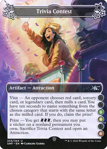 Trivia Contest - unf Spoiler