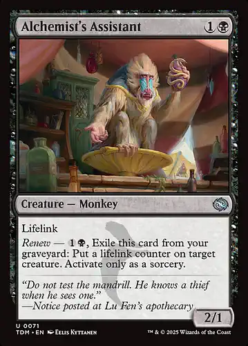 Alchemist's Assistant - tdm Spoiler