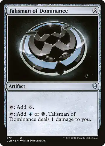Talisman of Dominance - clb Spoiler