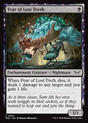 Fear of Lost Teeth - dsk Spoiler