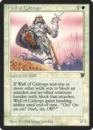 Wall of Caltrops - leg Spoiler