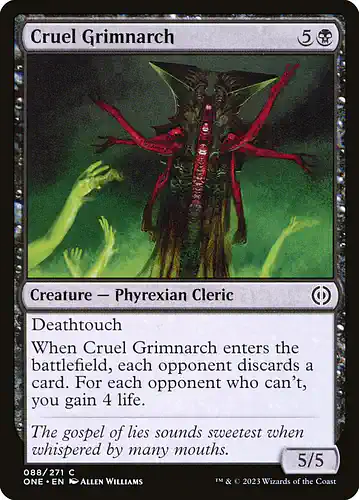 Cruel Grimnarch - one Spoiler