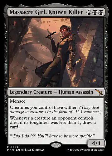 Massacre Girl, Known Killer - mkm Spoiler