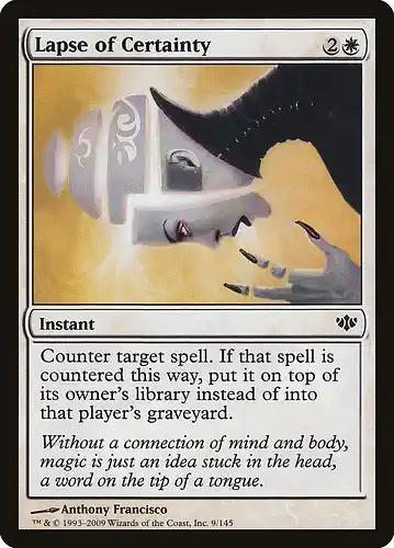 Lapse of Certainty - con Spoiler