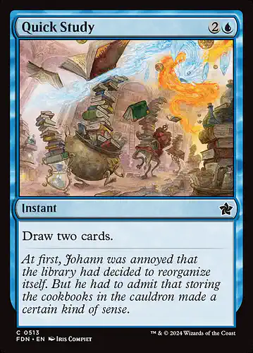 Quick Study - fdn Spoiler
