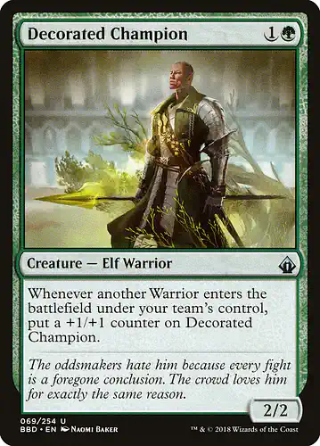 Decorated Champion - bbd Spoiler
