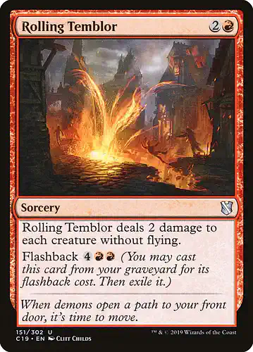 Rolling Temblor - c19 Spoiler