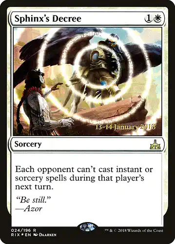 Sphinx's Decree - rix Spoiler