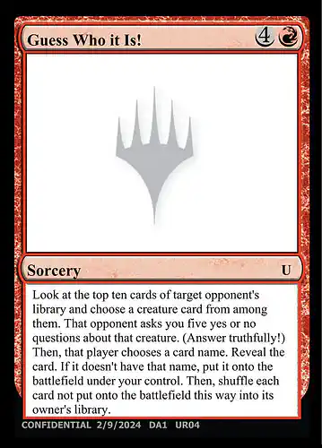 Guess Who it Is! - unk Spoiler