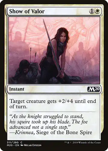 Show of Valor - m20 Spoiler