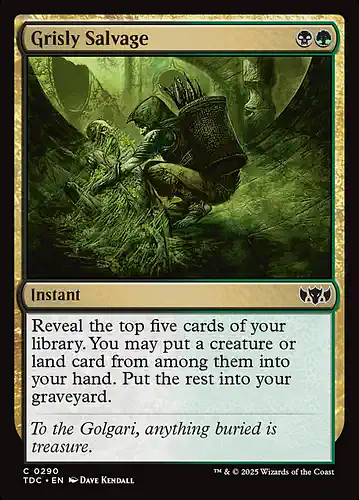 Grisly Salvage - tdc Spoiler