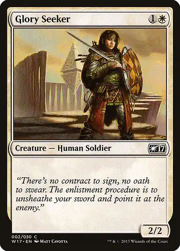Glory Seeker - w17 Spoiler