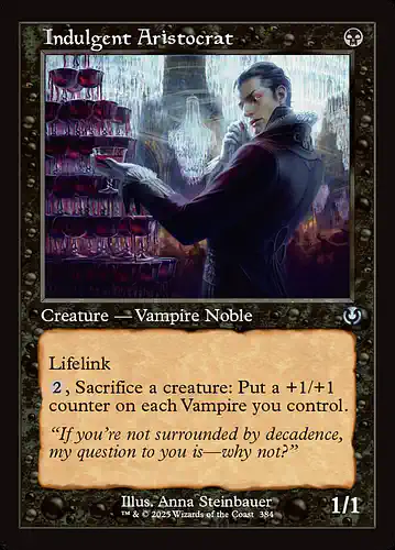 Indulgent Aristocrat - inr Spoiler