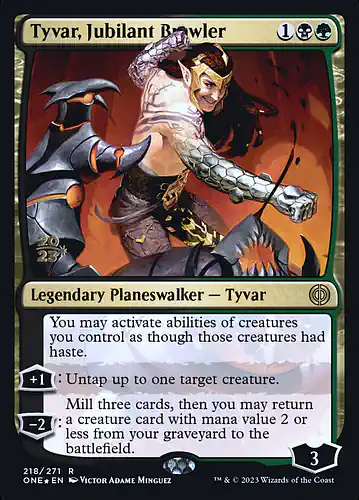 Tyvar, Jubilant Brawler - one Spoiler