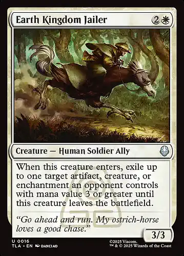 Earth Kingdom Jailer - tla Spoiler