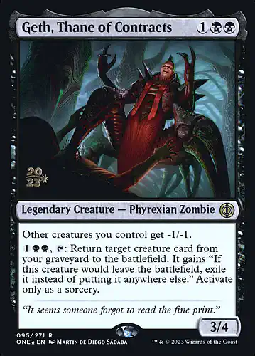Geth, Thane of Contracts - one Spoiler
