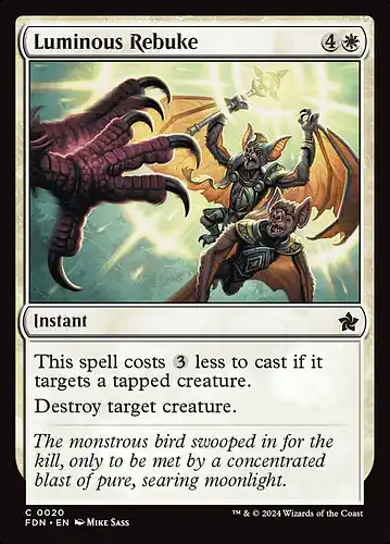 Luminous Rebuke - fdn Spoiler