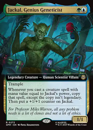 Jackal, Genius Geneticist - spm Spoiler