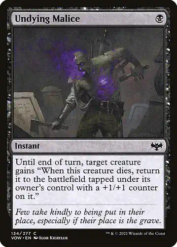 Undying Malice - vow Spoiler