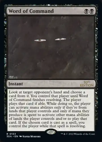 Word of Command - 30a Spoiler