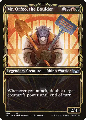 Mr. Orfeo, the Boulder - snc Spoiler