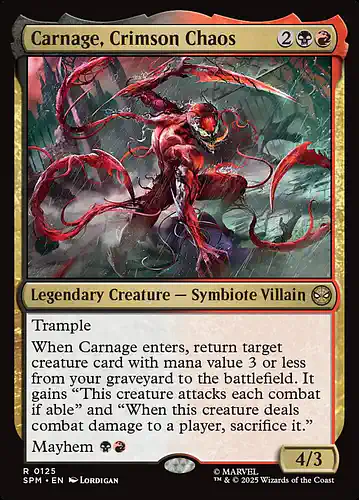 Carnage, Crimson Chaos - spm Spoiler