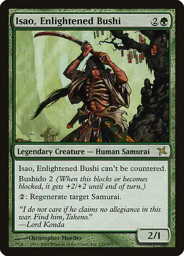 Isao, Enlightened Bushi - bok Spoiler