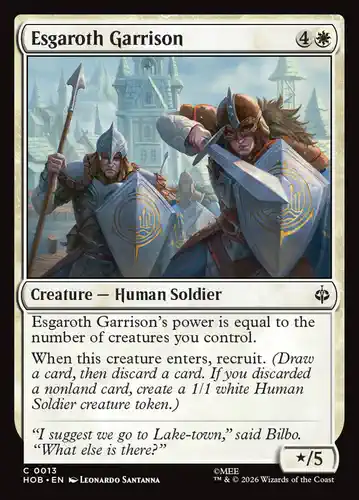Esgaroth Garrison - hob Spoiler