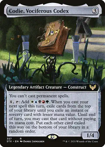 Codie, Vociferous Codex - stx Spoiler