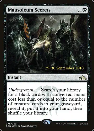 Mausoleum Secrets - grn Spoiler