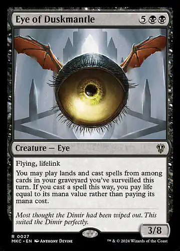 Eye of Duskmantle - mkc Spoiler