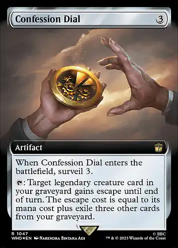 Confession Dial - who Spoiler