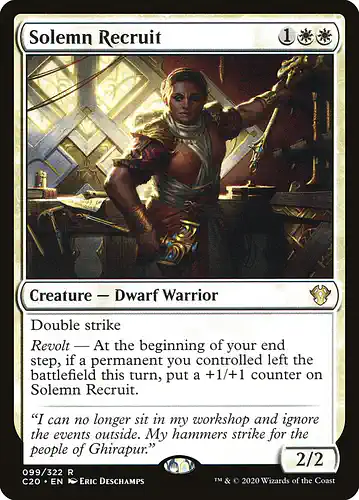 Solemn Recruit - c20 Spoiler