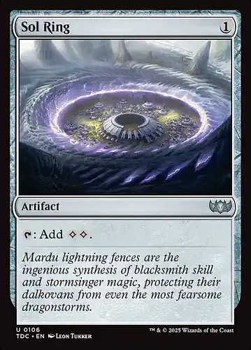 Sol Ring - tdc Spoiler